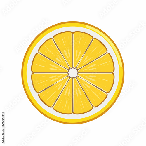 Pixel Art Lemon Slice