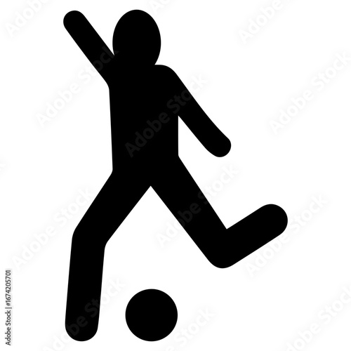 Kickoff black icon