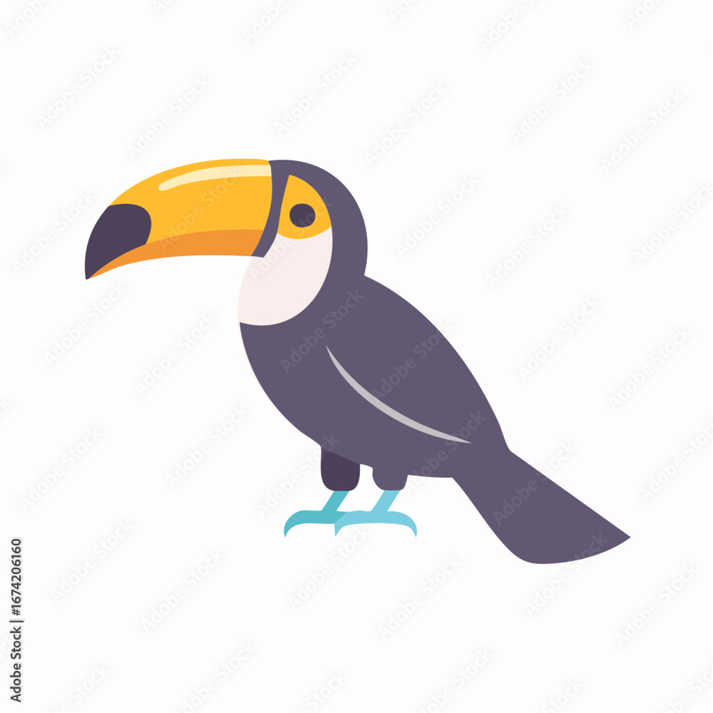 Fototapeta premium Colorful Toucan Illustration