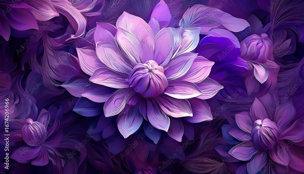 Obraz premium purple flower background