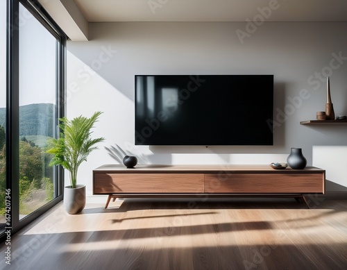 oled tv in modern home