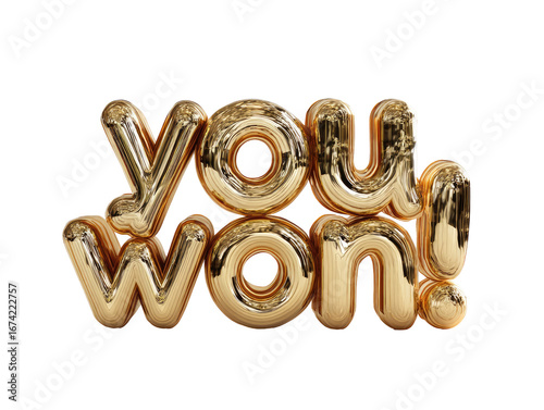 Gold text 