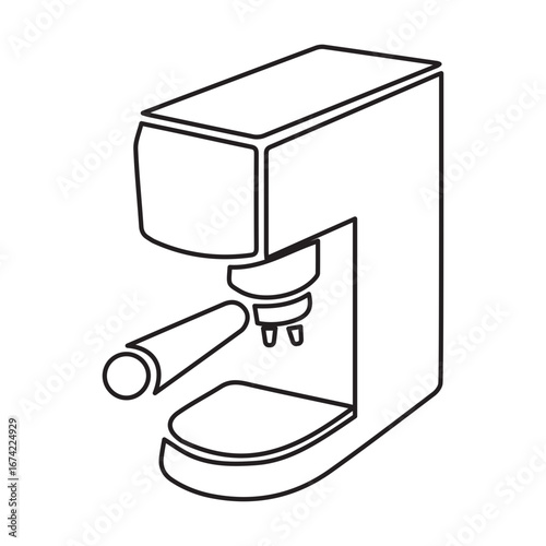coffee machine line icon