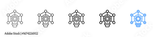 Emerging Technologies Icon Different Style Outline Collection Set 