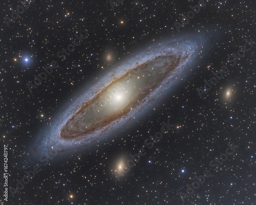 Stunning Spiral Galaxy in Deep Space Astrophotography