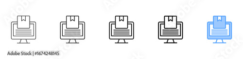 Online Product Icon Different Style Outline Collection Set 
