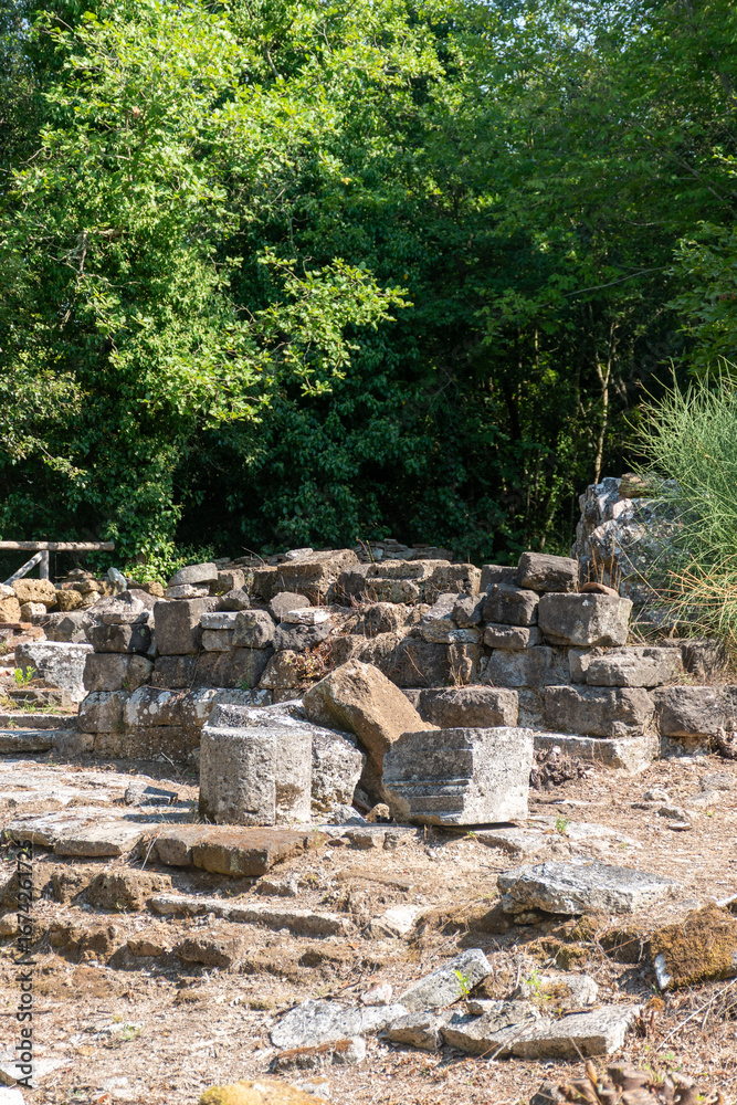 Fototapeta premium Ruderi dell'antica città di Castro - Ischia di Castro - Viterbo - Lazio - Italia