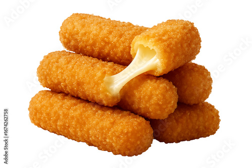 Crispy Mozzarella Cheese Sticks with Melted Cheese Filling