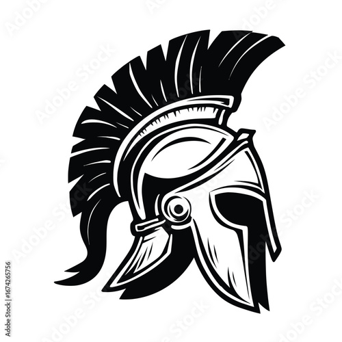 Ancient Warrior Helmet Icon - A Symbol of Strength and Protection