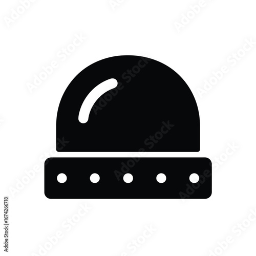 Dome Camera Icon Surveillance, Security, Monitoring, Protection, CCTV