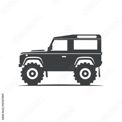 Iconic Off-Road Vehicle Silhouette