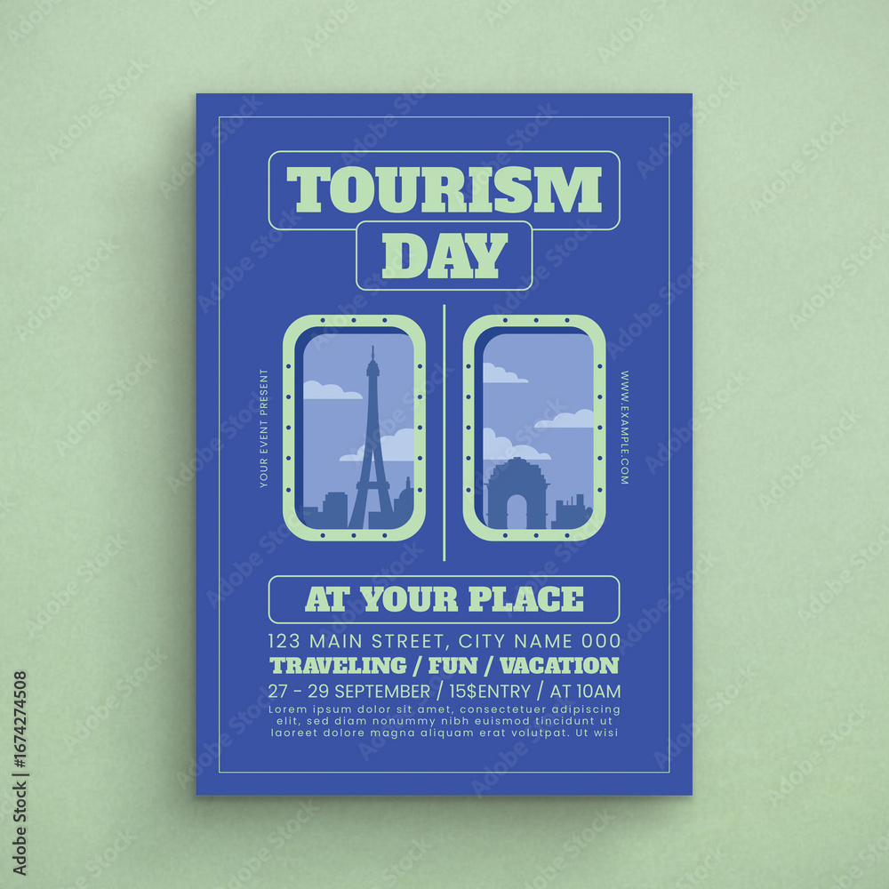 Naklejka premium World Tourism Day