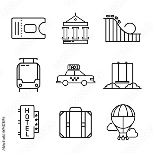 Line icon Vector illustration design