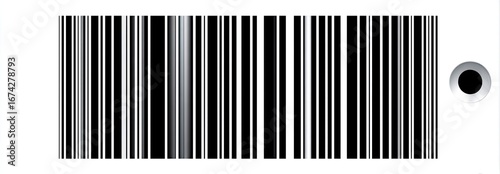 Horizontal bar code on white background