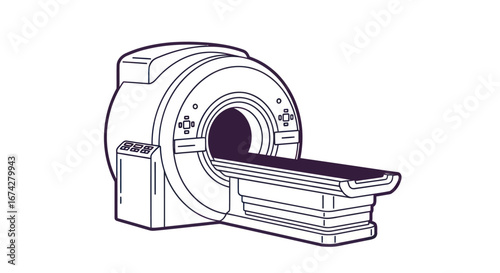 Medical scan illustration showcasing advanced diagnostic technology and healthcare innovation