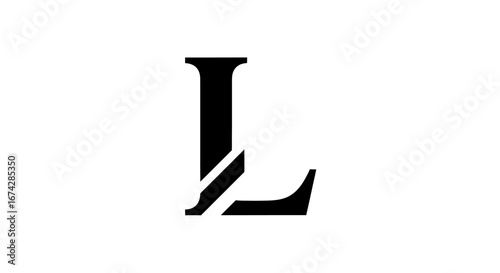 Elegant letter L logo concept with a modern and refined design, ideal for luxury brands