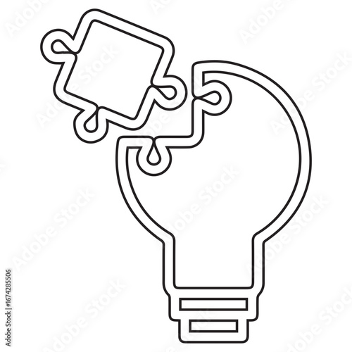 Problem-solving line icon