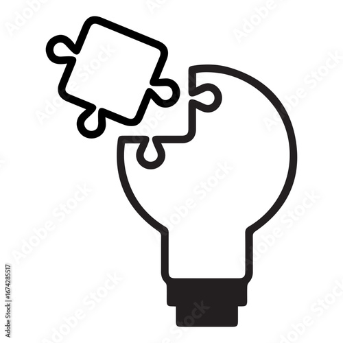 Problem-solving black icon