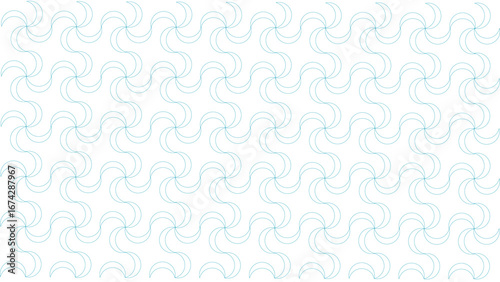 Wallpaper Mural Seamless Pattern of Swirling Crescent Moons Torontodigital.ca
