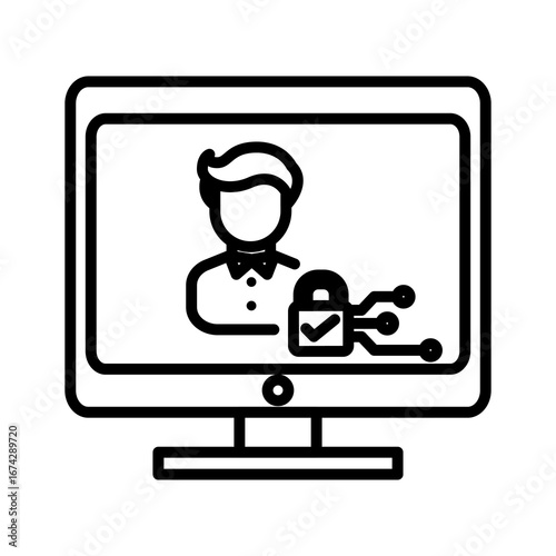 Line icon Vector illustration design
