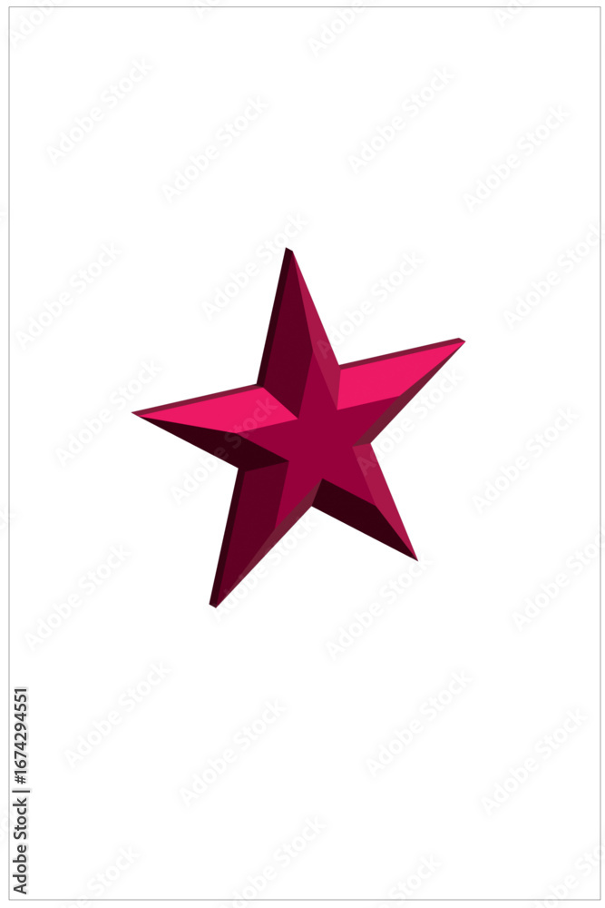 Obraz premium abstract red star