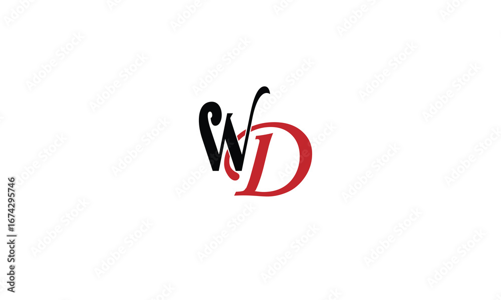Fototapeta premium WD,DW,W,D,D,W,W,D abstract, letters, logo, monogram, style, symbols, ambitions, icons, 