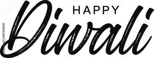  Happy Diwali Bold Brush Lettering