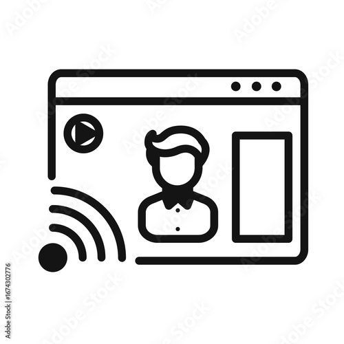 Line icon Vector illustration design