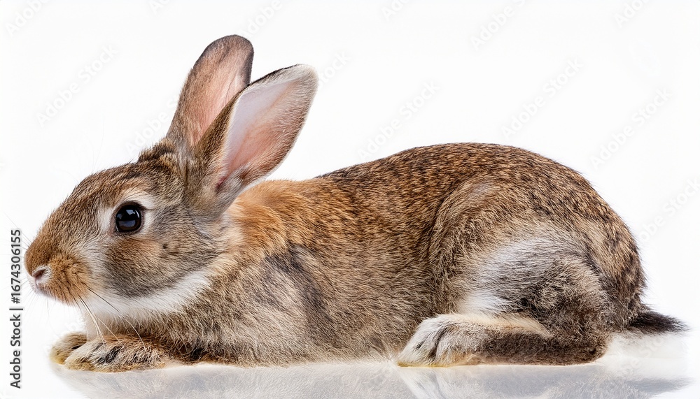 Fototapeta premium rabbit isolated on white background cutout