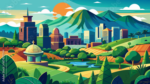 Kigali, Rwanda, a serene modern city of rolling green hills, memorials preserving history, and an inspiring spirit of resilience pointing toward a hopeful future in Central Africa.