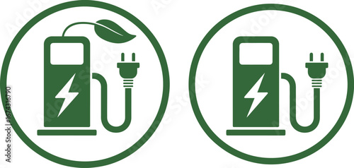 Electric Car Charging Station Icon