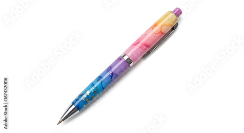 Colorful Gradient Glitter Gel Pen – Stylish Ink Pen with Artistic Design
