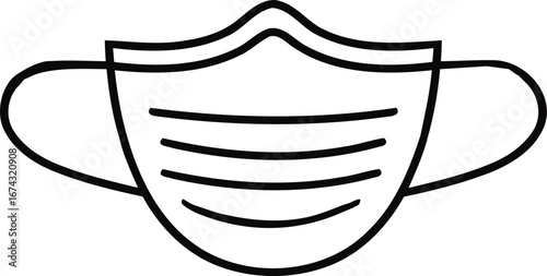 Face mask vector icon
