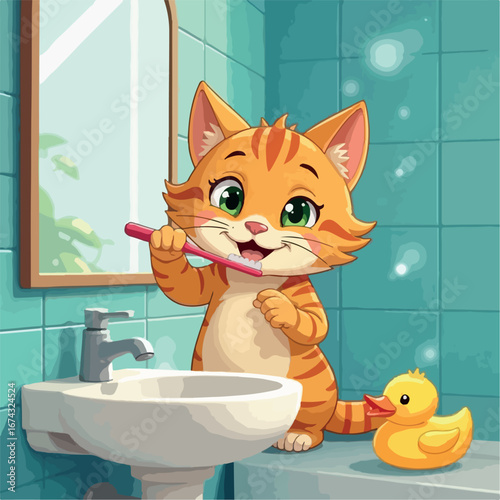 illustration, cartoon, vector, cat, cute, animal, pet, funny, design, character, feline, art, isolated, kitten, happy, background, kitty, icon, drawing, domestic, face, graphic, cheerful, sitting, 