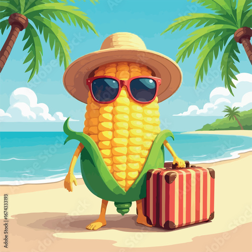 cob, face, food, cartoon, ingredient, harvest, cooking, vector, head, agriculture, cute, vegetable, snack, crop, baked, greenery, character, happy, corn, funny vegetables, maize, corncob, japan, sweet