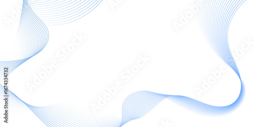Abstract vector background, transparent waved lines for brochure, website, flyer design. Blue smoke wave.