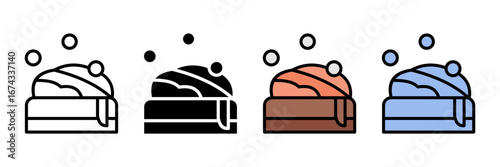 building material Icon Set Multiple Style Collection. Wood, Metal, Plastic, Glass, Stone, Fabric, Ceramic, Leather, Paper, Foam, Carbon, Brick, Bamboo, Marble, Sand, Clay, Wool, Cotton, Acrylic, Nylon