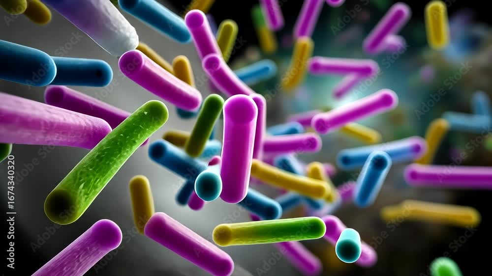 Microbial cell framework: colony subject, organic microbe, lactic life ...