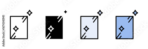 building material Icon Set Multiple Style Collection. Wood, Metal, Plastic, Glass, Stone, Fabric, Ceramic, Leather, Paper, Foam, Carbon, Brick, Bamboo, Marble, Sand, Clay, Wool, Cotton, Acrylic, Nylon