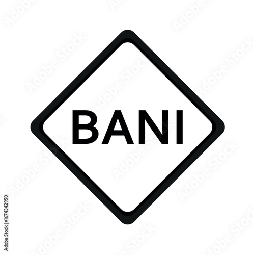 alphabet letter block in the word BANI 