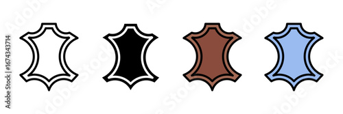 building material Icon Set Multiple Style Collection. Wood, Metal, Plastic, Glass, Stone, Fabric, Ceramic, Leather, Paper, Foam, Carbon, Brick, Bamboo, Marble, Sand, Clay, Wool, Cotton, Acrylic, Nylon