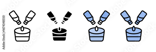 building material Icon Set Multiple Style Collection. Wood, Metal, Plastic, Glass, Stone, Fabric, Ceramic, Leather, Paper, Foam, Carbon, Brick, Bamboo, Marble, Sand, Clay, Wool, Cotton, Acrylic, Nylon