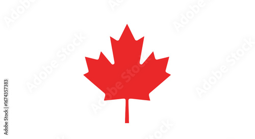 canadian maple leaf icon for independence day
