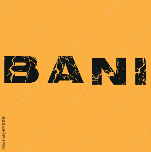 alphabet letter block in the word BANI (Fragile, Anxious, Non-Linear and Incomprehensible) on background