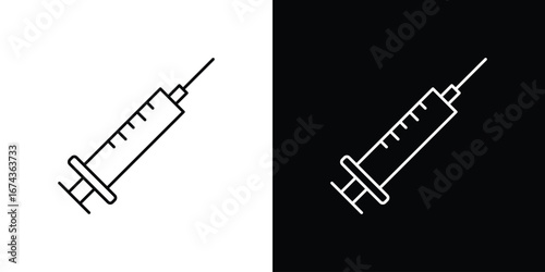 Syringe icons with Editable strokes set for UI UX