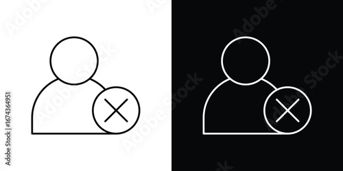 Remove user icons with Editable strokes set for UI UX