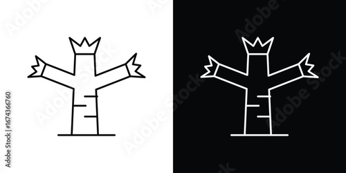 Joshua tree icons with Editable strokes set for UI UX