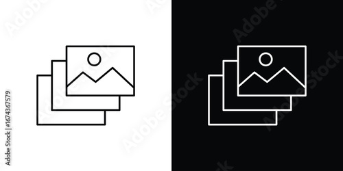 Gallery icons with Editable strokes set for UI UX