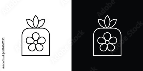 Furoshiki icons with Editable strokes set for UI UX