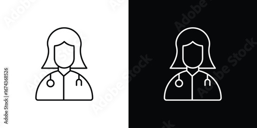 Doctor icons with Editable strokes set for UI UX